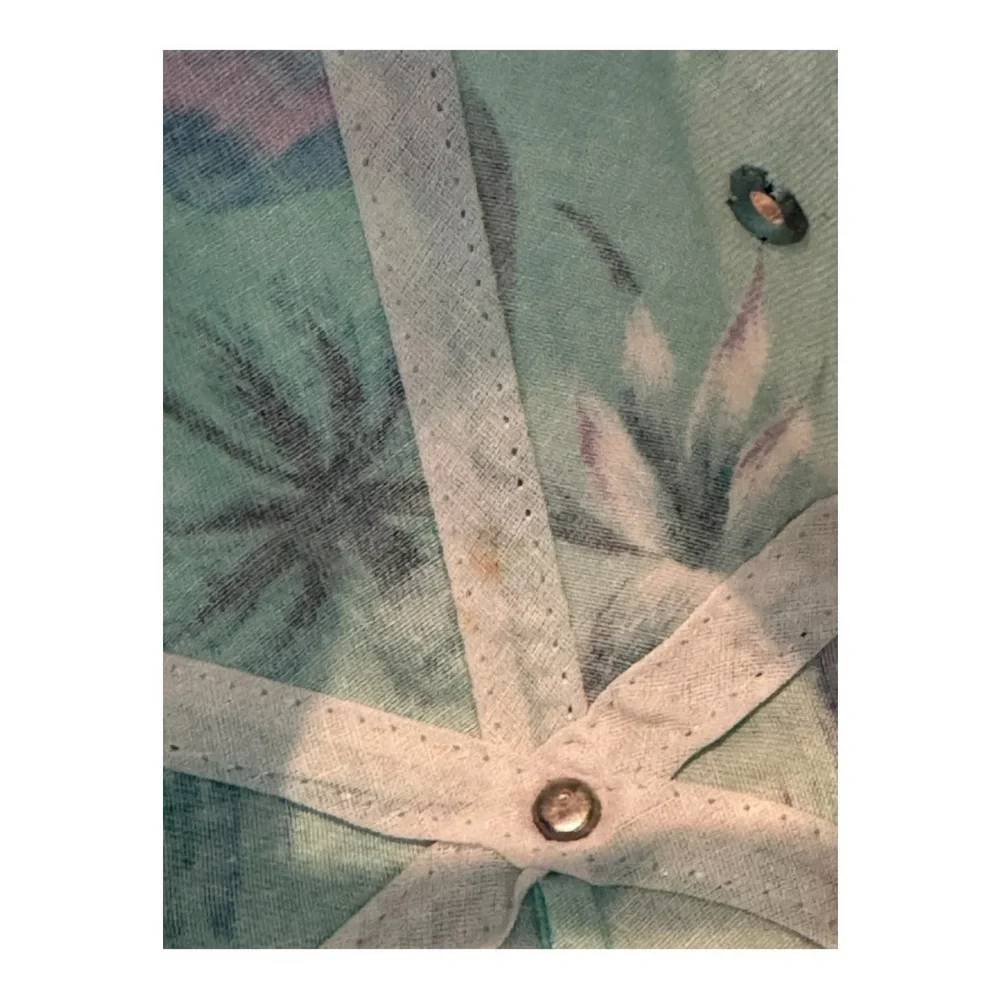 Vintage 90s Maui Tropical Schnapps San Sun Blue Sunset Palm Tree SnapBack Hat - Picture 7 of 8